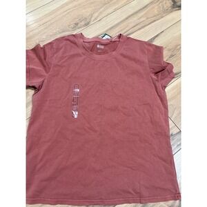 Alpine Design Womens Sedona CL-C Crew Neck T-Shirt Short‎ Sleeve Red Clay Large